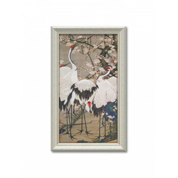 アートフレーム 伊藤 若冲「梅花群鶴図」 JI-07501【メーカー直送：代金引換不可：同梱不可】【北海道・沖縄・離島は配達不可】