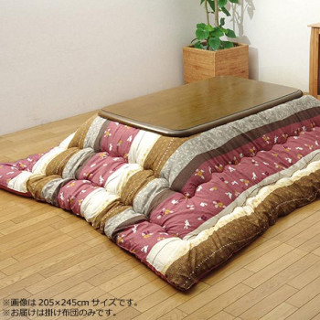 和柄 こたつ掛け布団 『こよみ』 ローズ 約205×315cm 5965169【メーカー直送：代金引換不可：同梱不可】【北海道・沖縄・離島は配達不可】
