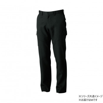 桑和 9668-98 カーゴパンツ(ノータック.脇ゴム) Mサイズ ブラック(4) SOWA【メーカー直送：代金引換不可：同梱不可】【北海道・沖縄・離島は配達不可】