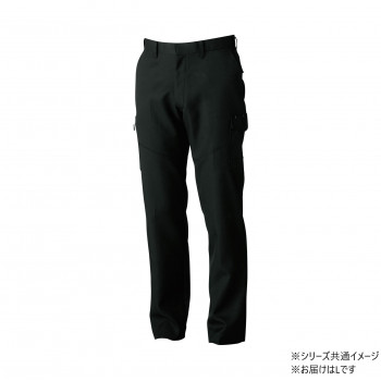 桑和 9668-98 カーゴパンツ(ノータック.脇ゴム) Lサイズ ブラック(4) SOWA【メーカー直送：代金引換不可：同梱不可】【北海道・沖縄・離島は配達不可】