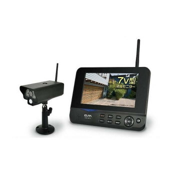 楽天市場】【即日出荷】朝日電器 ELPA ワイヤレス防犯カメラ＆モニター