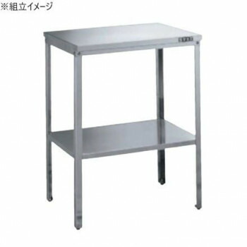 サカエ ステンレス小型作業台 SUS430 600×450×800mm SK4-600【メーカー直送：代金引換不可：同梱不可】【北海道・沖縄・離島は配達不可】