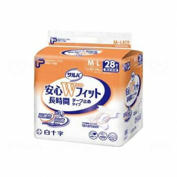 白十字 PUサルバ安心Wフィット 袋 M-L 35596 929107【メーカー直送：代金引換不可：同梱不可】【北海道・沖縄・離島は配達不可】