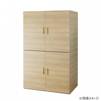 日本製組立家具 CO-TS 布団収納タンス ナチュラル(2梱包)【メーカー直送：代金引換不可：同梱不可】【北海道・沖縄・離島は配達不可】