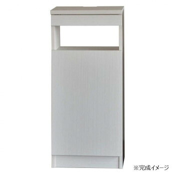日本製組立家具 FAX台40型 ルーター収納 白【メーカー直送：代金引換不可：同梱不可】【北海道・沖縄・離島は配達不可】