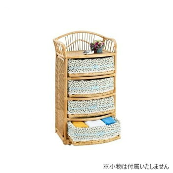 今枝商店　Romantic Rattan　籐ランドリー 4段　E260【メーカー直送：代金引換不可：同梱不可】【北海道・沖縄・離島は配達不可】