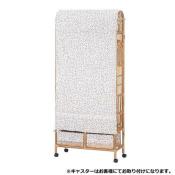 籐家具　ラタン ハンガーラック 上棚付き 楽天市場】籐(ラタン)ハンガーラック 上棚付ワイドラック 巾120cm W685