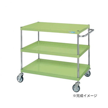 サカエ CSパールワゴン 重量タイプ グリーン CSP-1083H【メーカー直送：代金引換不可：同梱不可】【北海道・沖縄・離島は配達不可】