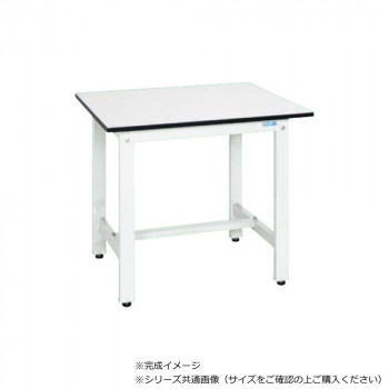 サカエ 軽量作業台KHタイプ 抗菌加工 ポリエステル天板 パールホワイト 900×900×800mm KH-30LW【メーカー直送：代金引換不可：同梱不可】【北海道・沖縄・離島は配達不可】