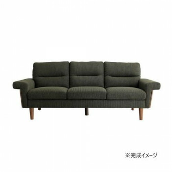 東馬(TOHMA) BAL(バル) 3Pソファ モスグリーン 54031830【メーカー直送:代金引換不可:同梱不可】【北海道・沖縄・離島は配達不可】