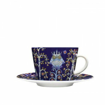 （A） Iittala イッタラ タイカ コーヒーカップ＆ソーサー ブルー 1054172【メーカー直送：代金引換不可：同梱不可】【北海道・沖縄・離島は配達不可】