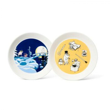 （A） Moomin ムーミン コレクターズ プレートセット オフィス＆ウィンターナイト 1064307【メーカー直送：代金引換不可：同梱不可】【北海道・沖縄・離島は配達不可】