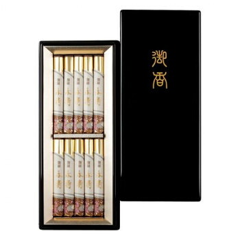 日本香堂 伽羅永寿 漆箱短寸10把入り 570282【メーカー直送:代金引換不可:同梱不可】【北海道・沖縄・離島は配達不可】|セブンプロ