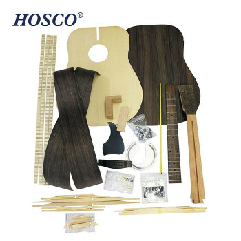 HOSCO(ホスコ) 楽器組立キット　フォークギターキット　ローズウッド GR-KIT-D3【メーカー直送：代金引換不可：同梱不可】【北海道・沖縄・離島は配達不可】