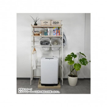 フクダクラフト 伸縮式ランドリーラック ホワイト RS-100 WH【メーカー直送:代金引換不可:同梱不可】【北海道・沖縄・離島は配達不可】
