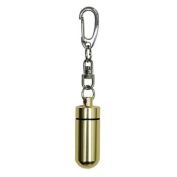 ペット供養 遺骨カプセル 中 キーホルダー ゴールド H3.8cm 10入 060501【メーカー直送：代金引換不可：同梱不可】【北海道・沖縄・離島は配達不可】