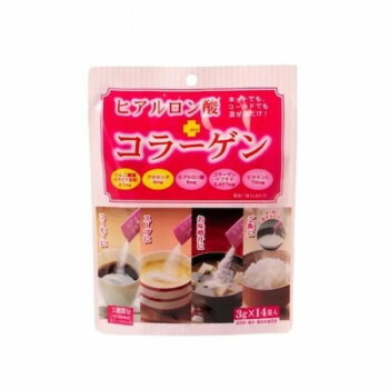 新日配 ヒアルロン酸+コラーゲン 3g×14包×10入【メーカー直送:代金引換不可:同梱不可】【北海道・沖縄・離島は配達不可】