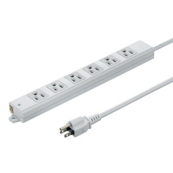 サンワサプライ 工事物件タップ 3P 6個口 5m TAP-KS6N-5【メーカー直送：代金引換不可：同梱不可】【北海道・沖縄・離島は配達不可】