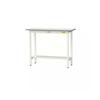 山金工業(YamaTec) SUPH-1245T-WW ワークテーブル150シリーズ 固定式 (H950mm) 1200×450mm (半面棚板付)【メーカー直送:代金引換不可:同梱不可】【北海道・沖縄・離島は配達不可】|セブンプロ