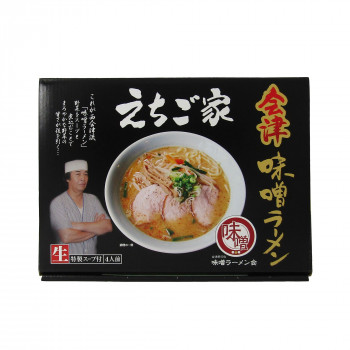 銘店　箱入 会津味噌ラーメンえちご家 4食入&times;10箱セット【メーカー直送：代金引換不可：同梱不可】【北海道・沖縄・離島は配達不可】｜セブンプロ