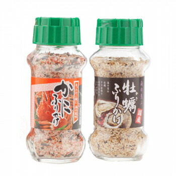 みなり かにふりかけ 85g・牡蠣ふりかけ 95g　各15個セット【メーカー直送：代金引換不可：同梱不可】【北海道・沖縄・離島は配達不可】｜セブンプロ