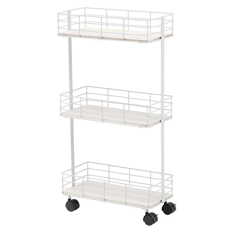 ラック (約)幅40.5×奥行20×高さ77cm KR-3855WH 萩原