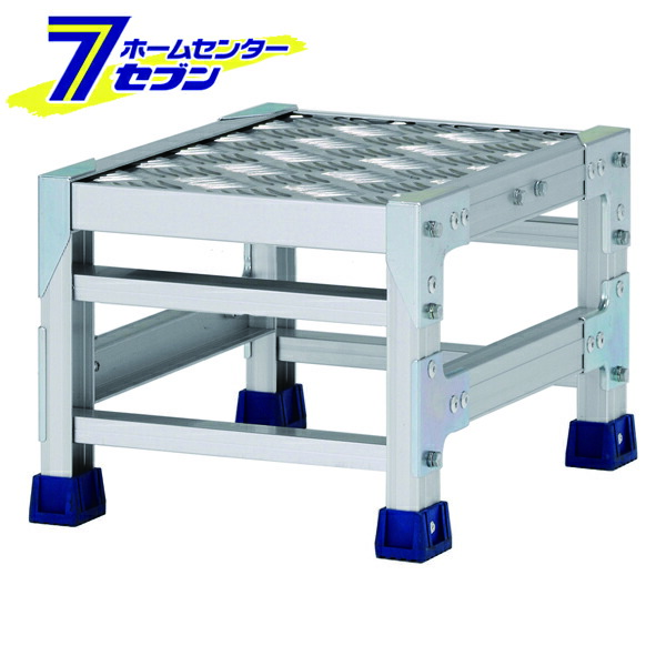 アルインコ 作業台 CSBC 1段 (天板寸法300X400mm 天板高さ250mm) CSBC123S [アルミ 天板縞板タイプ 組立式作業台 工場 倉庫 踏台 踏み台 はしご 梯子 ハシゴ DIY 工具 alinco]