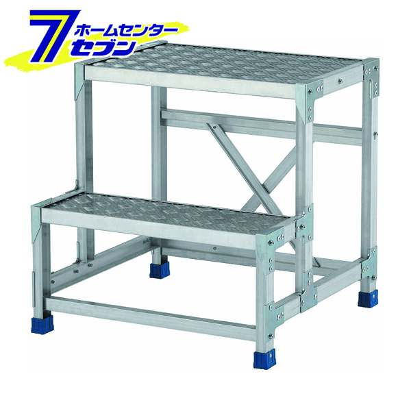 アルインコ 作業台 CSBC 2段 (天板寸法600x400mm 天板高さ600mm) CSBC266S [アルミ 天板縞板タイプ 組立式作業台 工場 倉庫 踏台 踏み台 はしご 梯子 ハシゴ DIY 工具 alinco] 26,767円