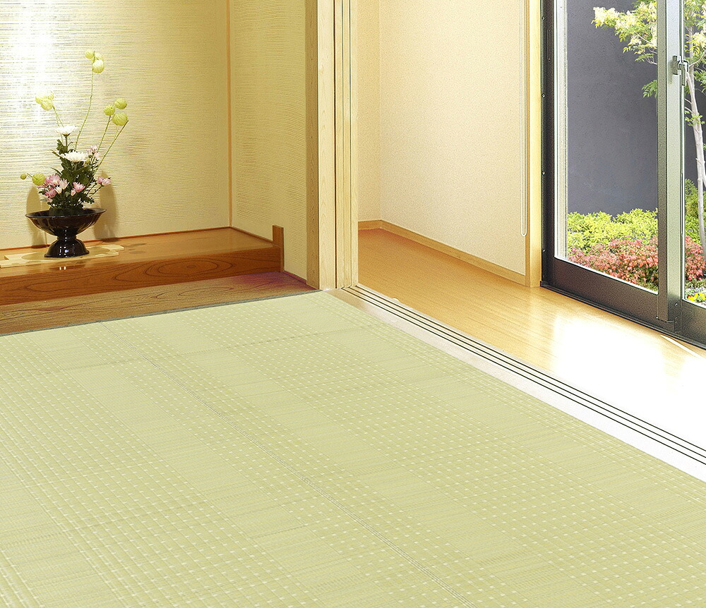 洗えるPP花ござ 涼風(りょうふう) 江戸間6帖 サイズ261×352cm