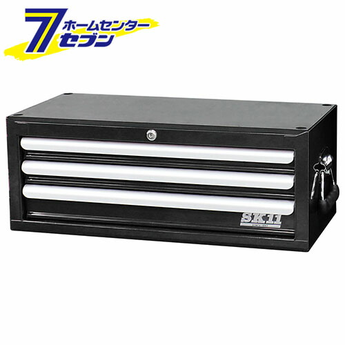 ミドルチェスト(3段引出し) SRC-3030BK 藤原産業 [作業工具 工具箱 スチール製]｜カー用品・日用品のホームセンター