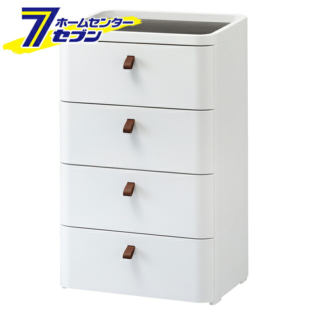 ロイヤルドロアー ５４４ アースホワイト RD-544WH/DBR サンカ SANKA [チェスト 4段 インテリア 収納 家具 rd544 ROYAL DRAWER squ＋]