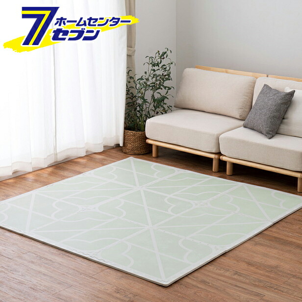 当店限定販売 萩原 レトロデザインのジョイントマット キュロス 36枚組 グリーン 60 60cm レトロ ジョイントマット おしゃれ キッズ 子供部屋 ニュアンスカラー Fucoa Cl