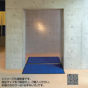インドアマット　ブライトマットII　特大　75×90cm　ねずみいろ【メーカー直送：代金引換不可：同梱不可】【北海道・沖縄・離島は配達不可】