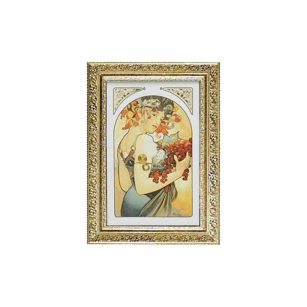 ART FRAMES アルフォンス ミュシャ フルーツ　AM-12002【メーカー直送：代金引換不可：同梱不可】【北海道・沖縄・離島は配達不可】