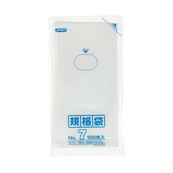 ジャパックス LD規格袋 厚み0.030mm No.7 透明 100枚×10冊×10箱 K-07【メーカー直送:代金引換不可:同梱不可】【北海道・沖縄・離島は配達不可】|カー用品・日用品のホームセンター