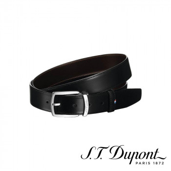 S.T. Dupont　エス・テー・デュポン　ラインD 35mm リバーシブルベルト BK＆BR　8210120【メーカー直送：代金引換不可：同梱不可】【北海道・沖縄・離島は配達不可】