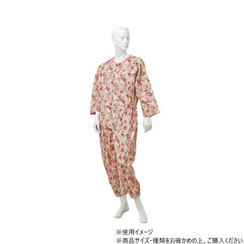 神戸生絲　コベス　通年用/婦人つなぎパジャマM No.906 ローズ 花柄【メーカー直送：代金引換不可：同梱不可】【北海道・沖縄・離島は配達不可】