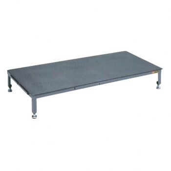 サカエ 足踏台連結タイプ高床用 1200×600×200mm すべり止めマット 防振アジャスター付 SA-1260H【メーカー直送：代金引換不可：同梱不可】【北海道・沖縄・離島は配達不可】