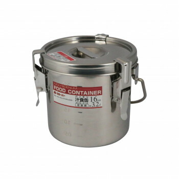 大屋 モリブデン 目盛付パッキン汁食缶(通気用穴無し仕様) 16cm(吊付) AB3915【メーカー直送：代金引換不可：同梱不可】【北海道・沖縄・離島は配達不可】