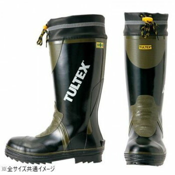 アイトス 4703 安全ゴム長靴(糸入り) ブラック×OD 29.0cm【メーカー直送：代金引換不可：同梱不可】【北海道・沖縄・離島は配達不可】