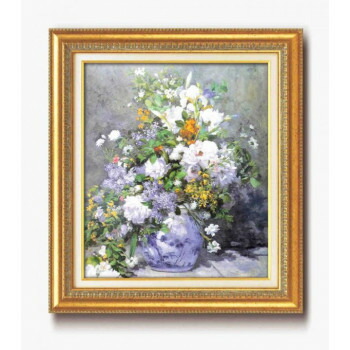 ルノワール名画額F10号 「花瓶の花」 17563【メーカー直送:代金引換不可:同梱不可】【北海道・沖縄・離島は配達不可】|カー用品・日用品のホームセンター