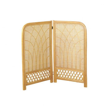 今枝商店　Romantic Rattan　籐スクリーン 2連(2パネル)　ロータイプ　B313【メーカー直送：代金引換不可：同梱不可】【北海道・沖縄・離島は配達不可】