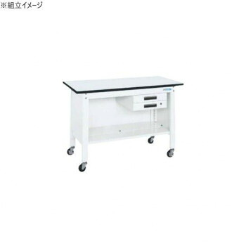サカエ 一人用作業台CPタイプ ポリエステル天板 1200×600×740mm パールホワイト CP-126BW【メーカー直送:代金引換不可:同梱不可】【北海道・沖縄・離島は配達不可】
