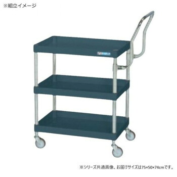 サカエ CSパールワゴン軽量 ハイタイプ取手 ダークグレー CSP-7573LHTNUD【メーカー直送:代金引換不可:同梱不可】【北海道・沖縄・離島は配達不可】|カー用品・日用品のホームセンター