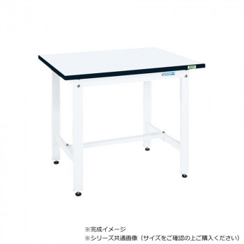 サカエ 中量作業台CSタイプ 特殊アクリル天板 パールホワイト 900×750×740mm CS-097MW【メーカー直送：代金引換不可：同梱不可】【北海道・沖縄・離島は配達不可】