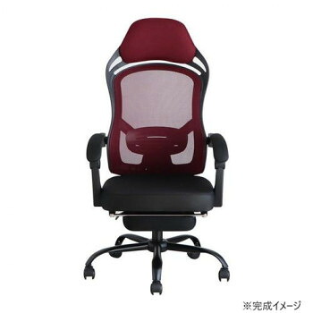 東馬(TOHMA) FT メッシュオフィスチェア RE レッド 54684800【メーカー直送:代金引換不可:同梱不可】【北海道・沖縄・離島は配達不可】|カー用品・日用品のホームセンター