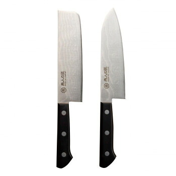 燕人の匠 霞流し 三徳包丁170mm&菜切包丁165mm ETK-3000【メーカー直送:代金引換不可:同梱不可】【北海道・沖縄・離島は配達不可】|カー用品・日用品のホームセンター