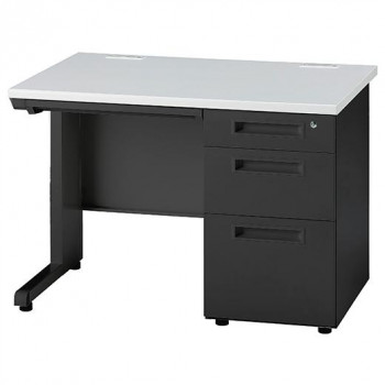 井上金庫販売 オフィス用テーブル W1000 3段右袖 B/ホワイト GSD-B107-3R WH【メーカー直送：代金引換不可：同梱不可】【北海道・沖縄・離島は配達不可】