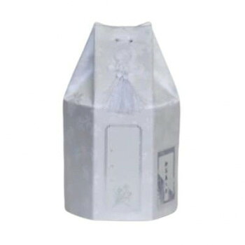 ペット供養 六角袋(サクラ柄) ホワイト 3寸 12入 060543【メーカー直送：代金引換不可：同梱不可】【北海道・沖縄・離島は配達不可】