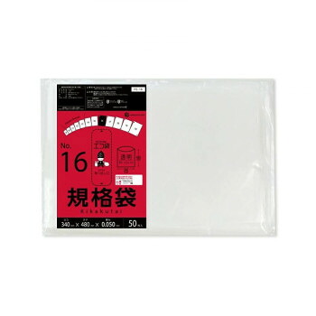 ECO TAI　エコ袋　No.16　規格袋 FE-16 透明 50枚&times;20冊【メーカー直送：代金引換不可：同梱不可】【北海道・沖縄・離島は配達不可】｜カー用品・日用品のホームセンター